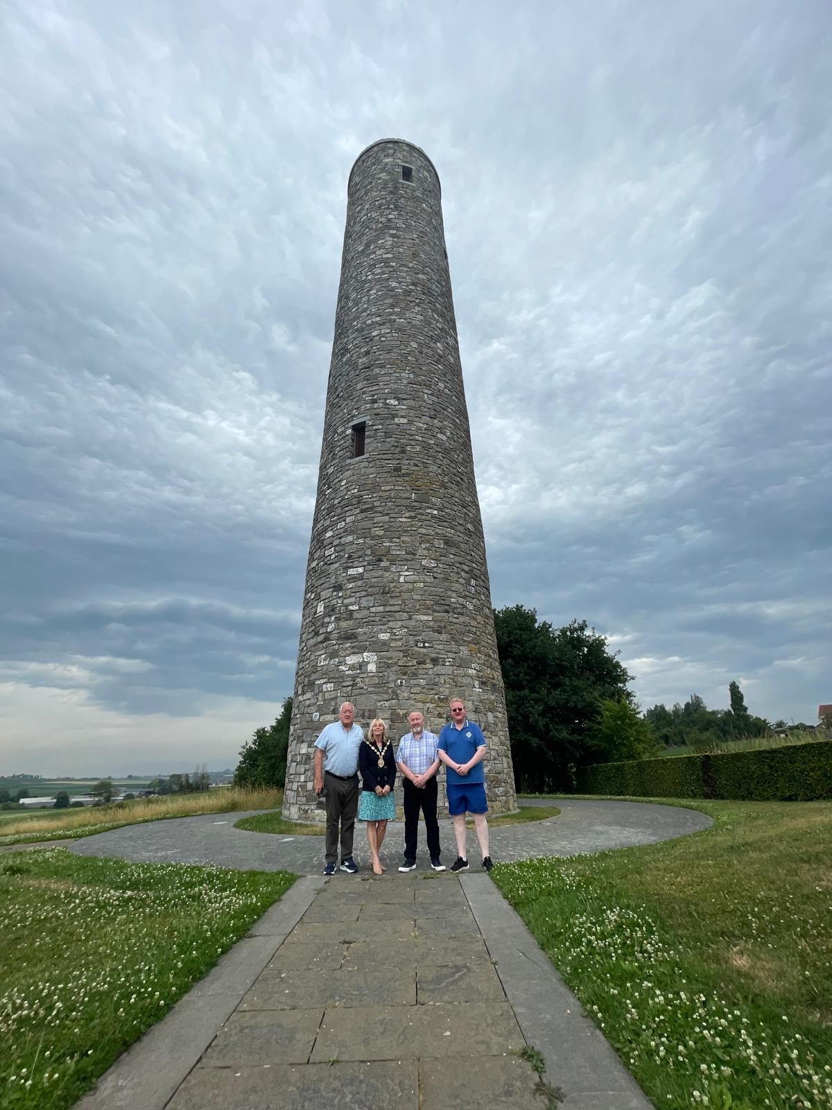 The fallen are remembered at Irish Peace Tower within the Island of Ireland Peace Park